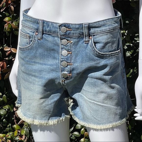 💋NWT JOE’S High Waist Button Fly Raw Hem Denim Shorts - Picture 13 of 13